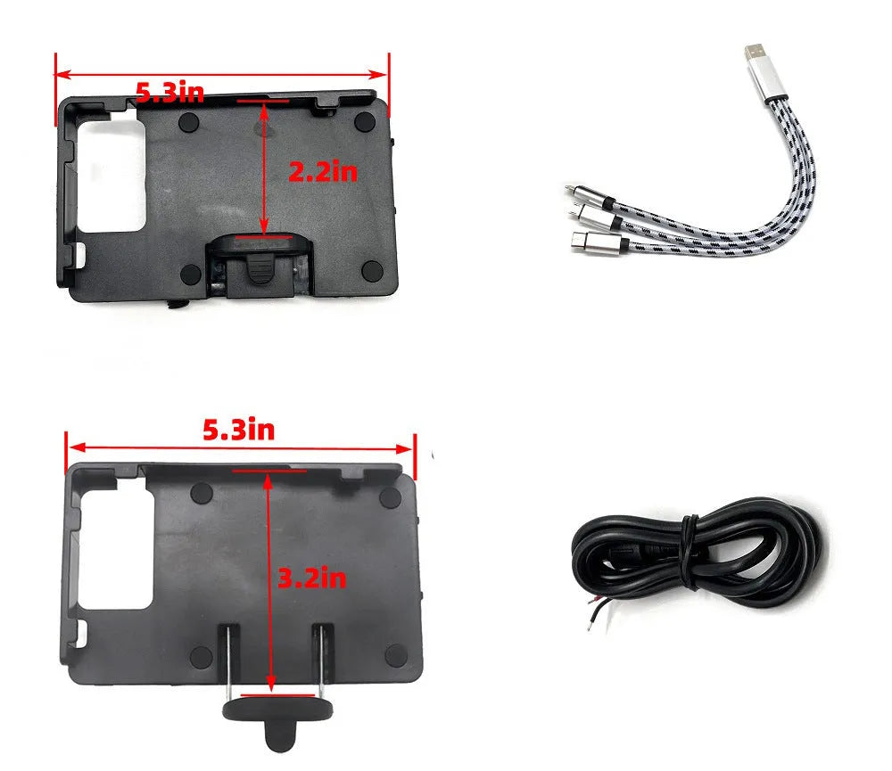 Black ABS plastic motorcycle phone navigation bracket for BMW R1200GS and R1250GS