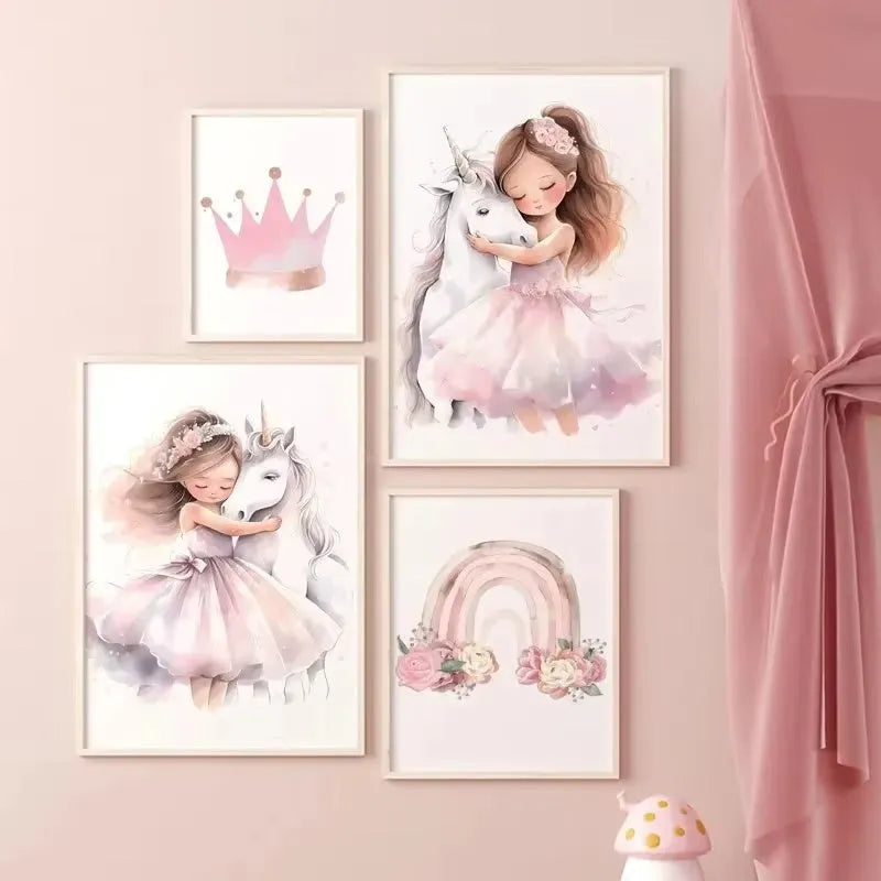 Frameless canvas wall painting in Nordic style, available in 30x40cm and 40x50cm sizes.