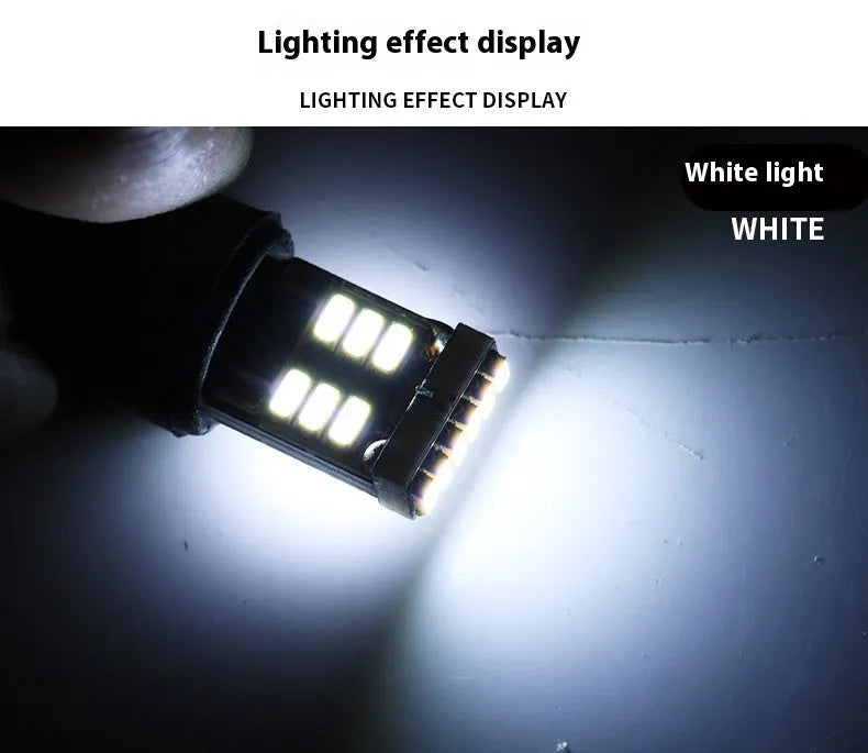 T10 12V automotive LED width indicator light white 6000K with PC board construction
