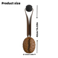 Coffee coloured TPR rubber dog chew toy shaped like a coffee bean with an integrated rope knot.