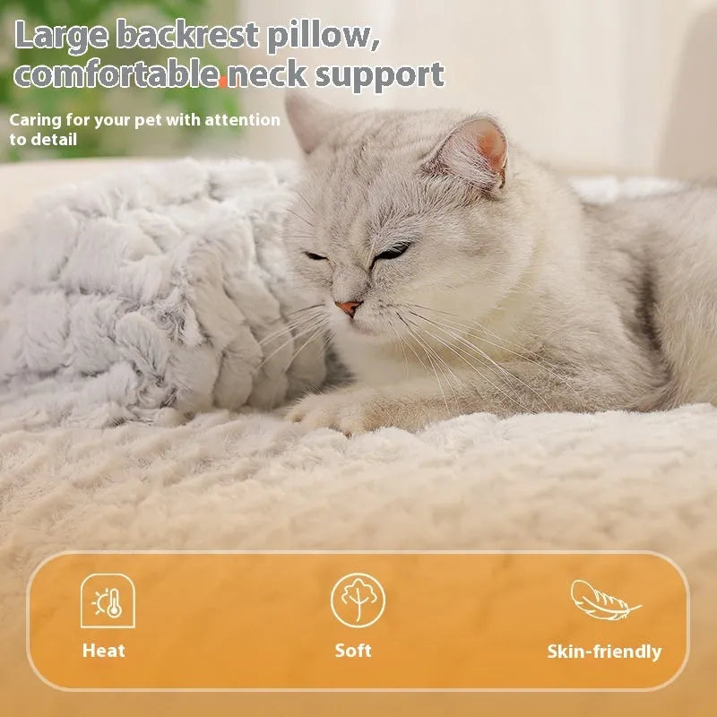 Extra large PV velvet cat bed nest, also available in large size, for indoor or cage use