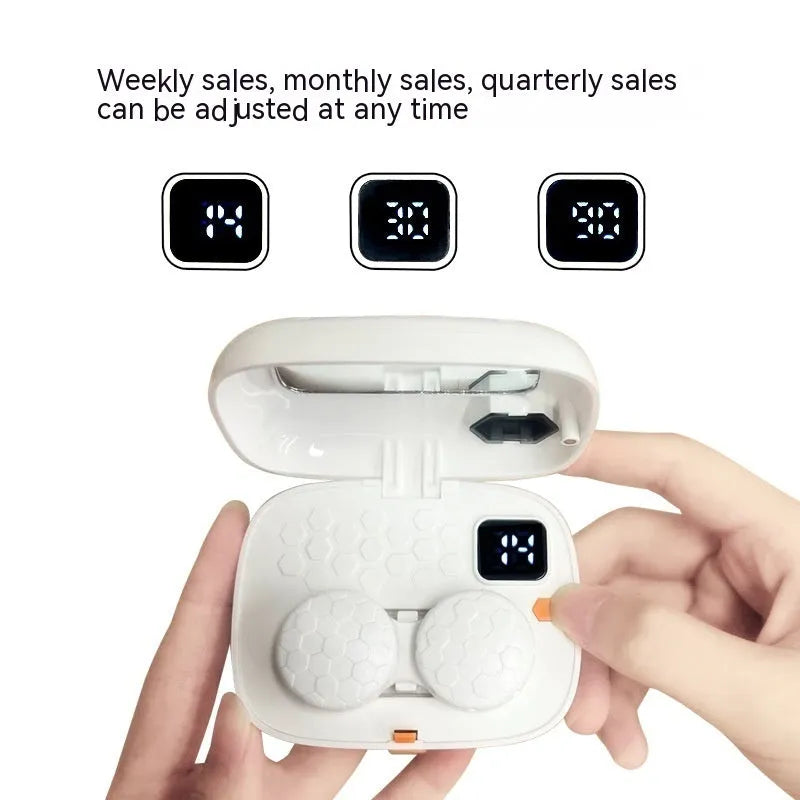 Pearl white automatic ultrasonic cleaning machine for invisible glasses