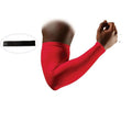 Outdoor fitness thin breathable climbing sleeve in polyester fibre Black, showing elastic cuff and stitching