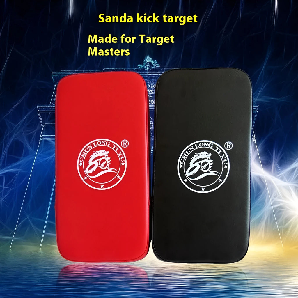 Square red Taekwondo foot target pad for martial arts training measuring 40x20x10cm