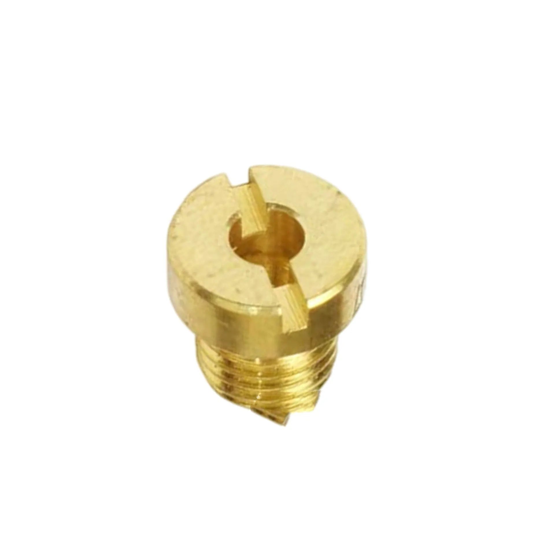 Brass M6 carburetor main jet for Derotto PHBN PHVA, size markings visible