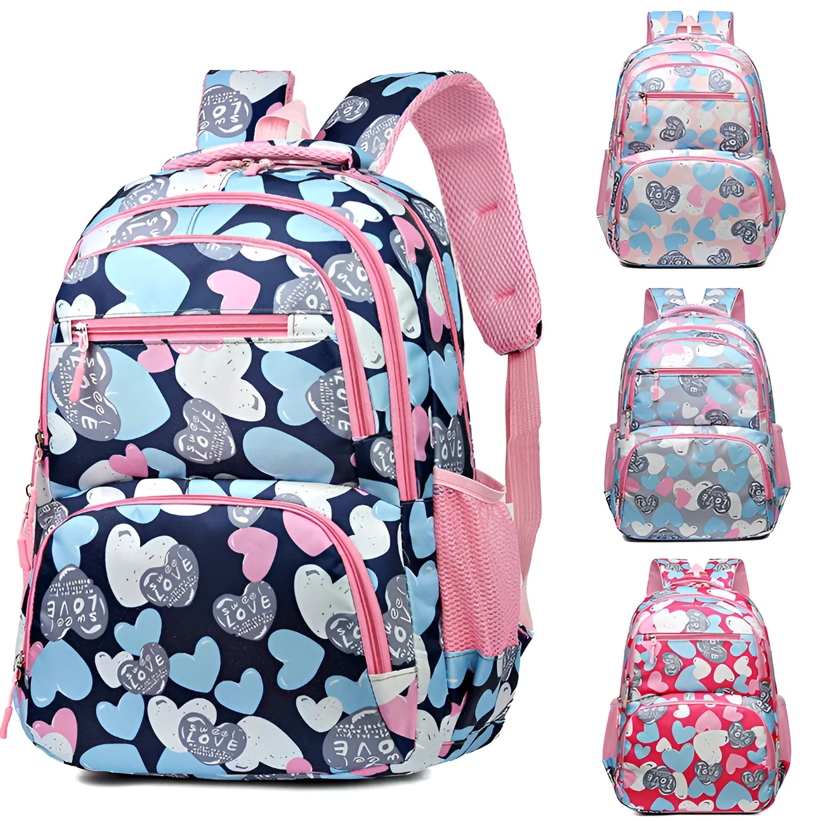 Student backpack with air cushion straps in Oxford cloth with large capacity