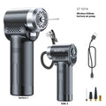 ST-5518 wireless portable air pump with inflatable pipe and nozzles for car tyres and sports equipment