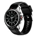 Men's smart bracelet watch with zinc alloy case and silicone wristband in black, blue, or grey colours
