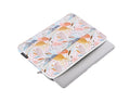 White waterproof PU leather 14 inch laptop inner bag showing its slim sleeve design.
