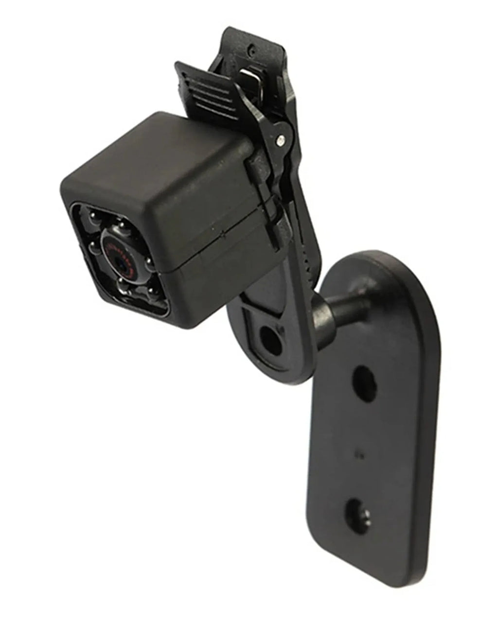 Black mini USB dash camera with infrared night vision and 1080P recording capability