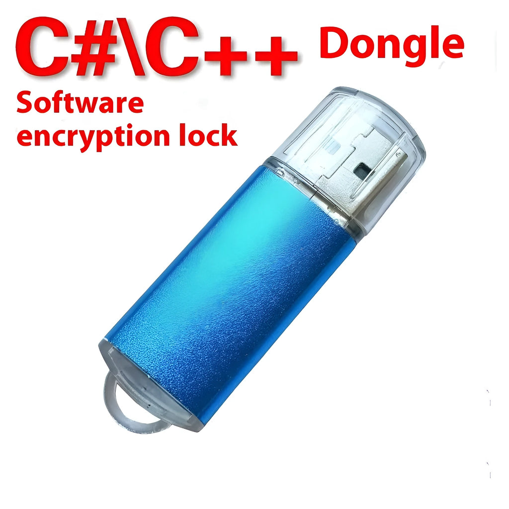 Software encryption lock USB dongle with metal shell in multiple colours including black blue gold green purple red rose red