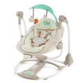 Baby rocking chair electric smart cradle in cherry blossom pink with Bluetooth remote control for infants 1-14 months