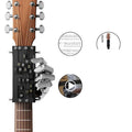 Automatic guitar capo chord device in black and white options for folk guitar playing