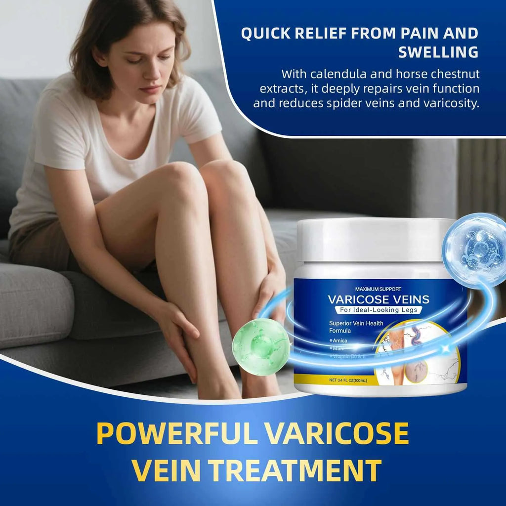 100ml body care cream for leg vein relaxation and meridian dredging in standard packaging