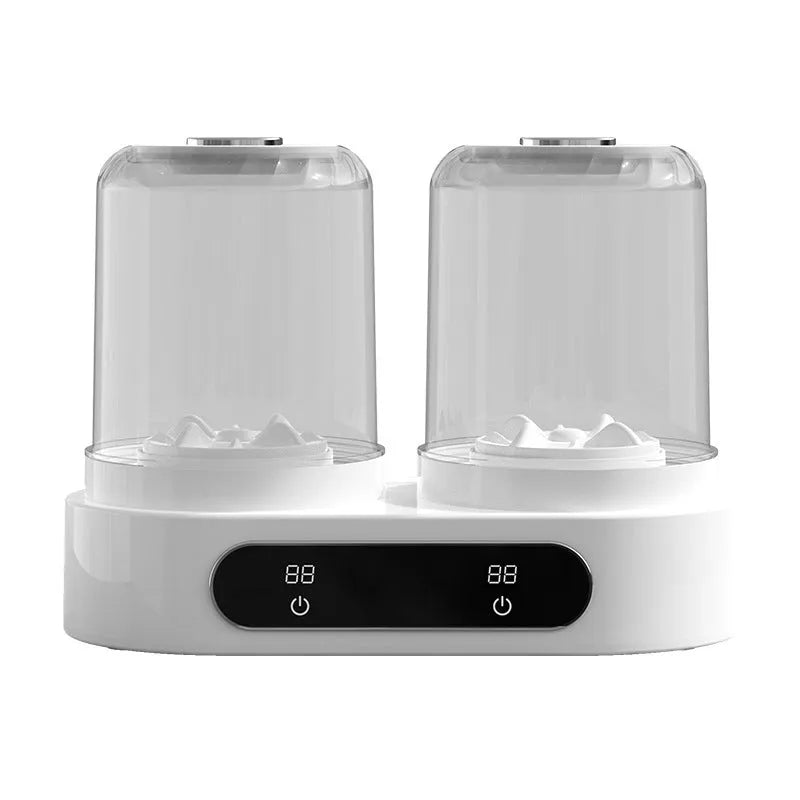 White portable USB double bucket mini washing machine for underwear and delicates.