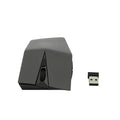 Wireless invisible mouse in metallic finish with USB receiver for laptop connectivity