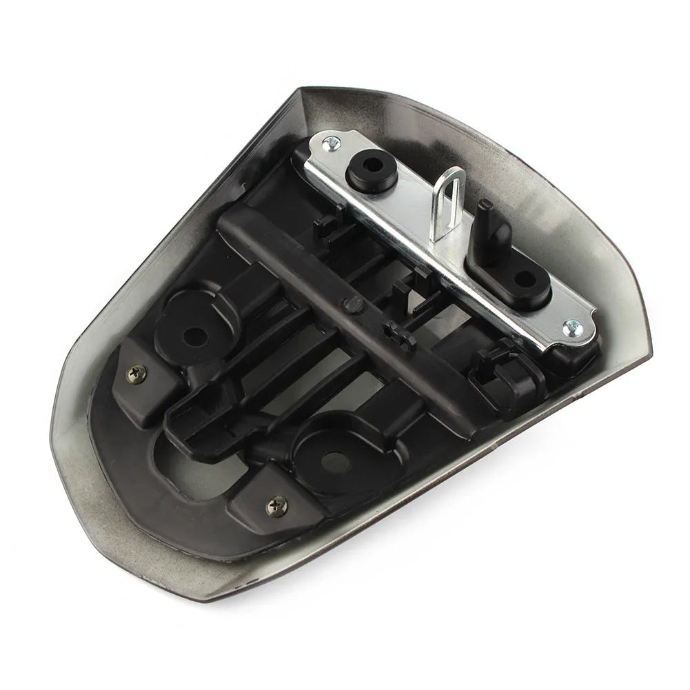 GSXR1000 motorcycle rear seat cowl cover in ABS plastic shown in available colours including carbon fibre.