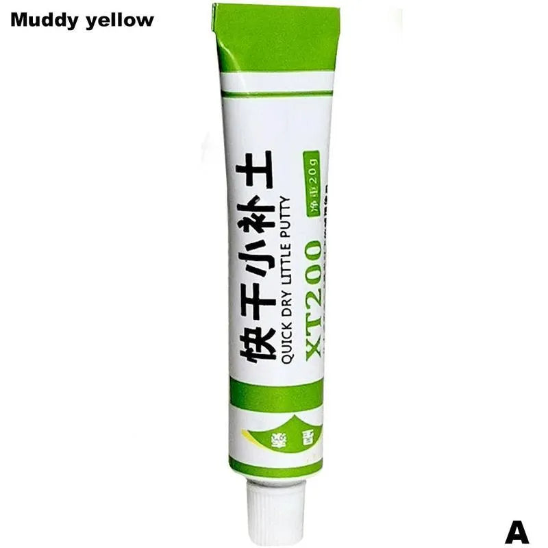 Quick-drying car body filler putty tube for scratches under 0.5mm, available in black grey red white clay yellow