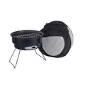 Small round folding outdoor ice stove grill kit with mesh, legs, and storage bag for 1-2 people.