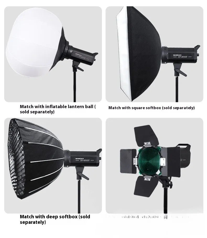 Live shooting soft always-bright photography light build fill light 150W 200W 2700K-6500K studio LED