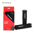 Mountain bike soft sponge handle covers in black, purple and bicolour options showing lightweight shock-absorbing design
