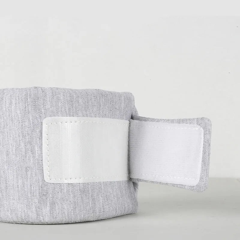 Soft cat cone recovery collar in grey and pink colours showing four size options