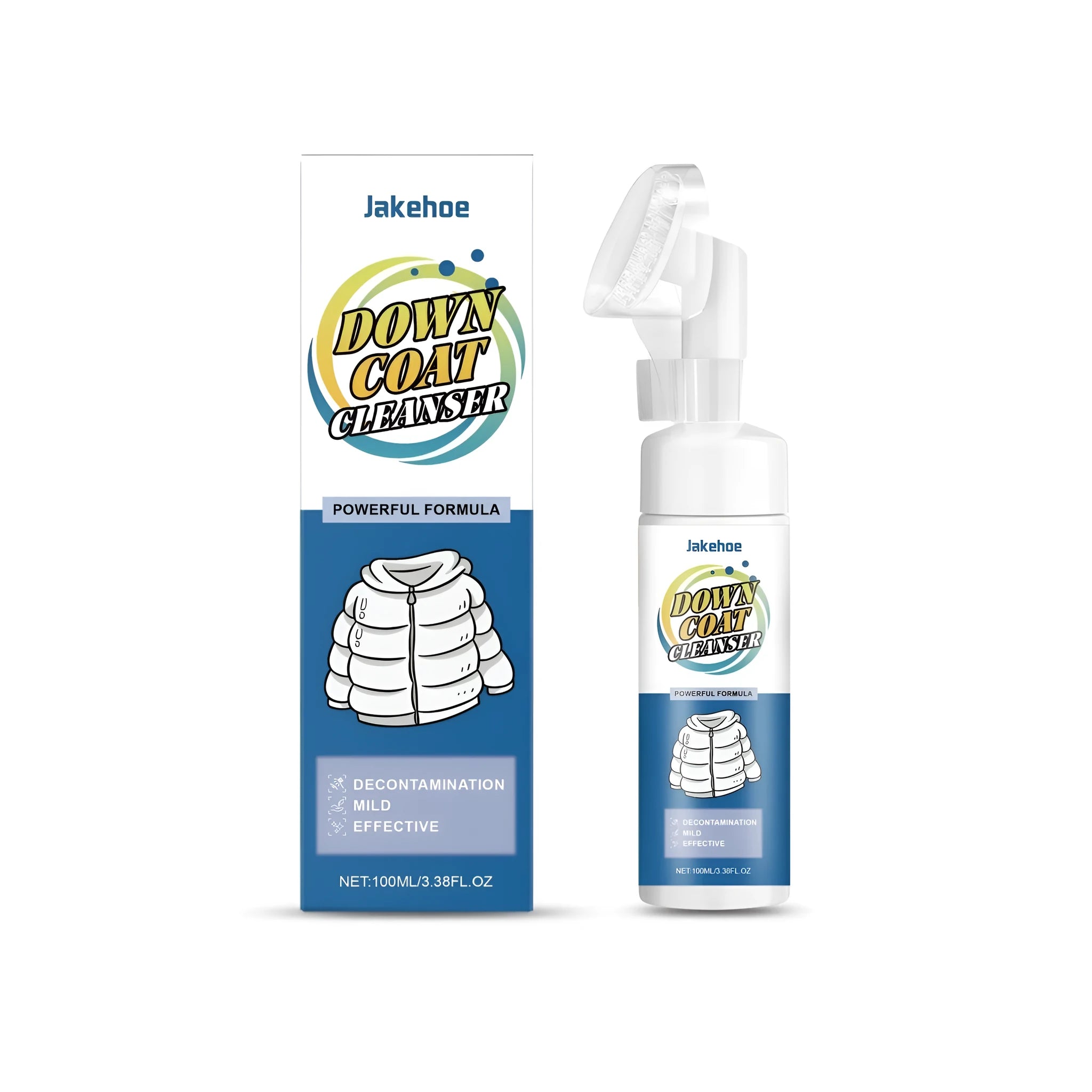 100ml bottle of down coat cleaning liquid for washing padded jackets and feather duvets
