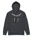 Fleece-lined hooded sweater in white, black, grey, beige, or India ink grey with pullover design