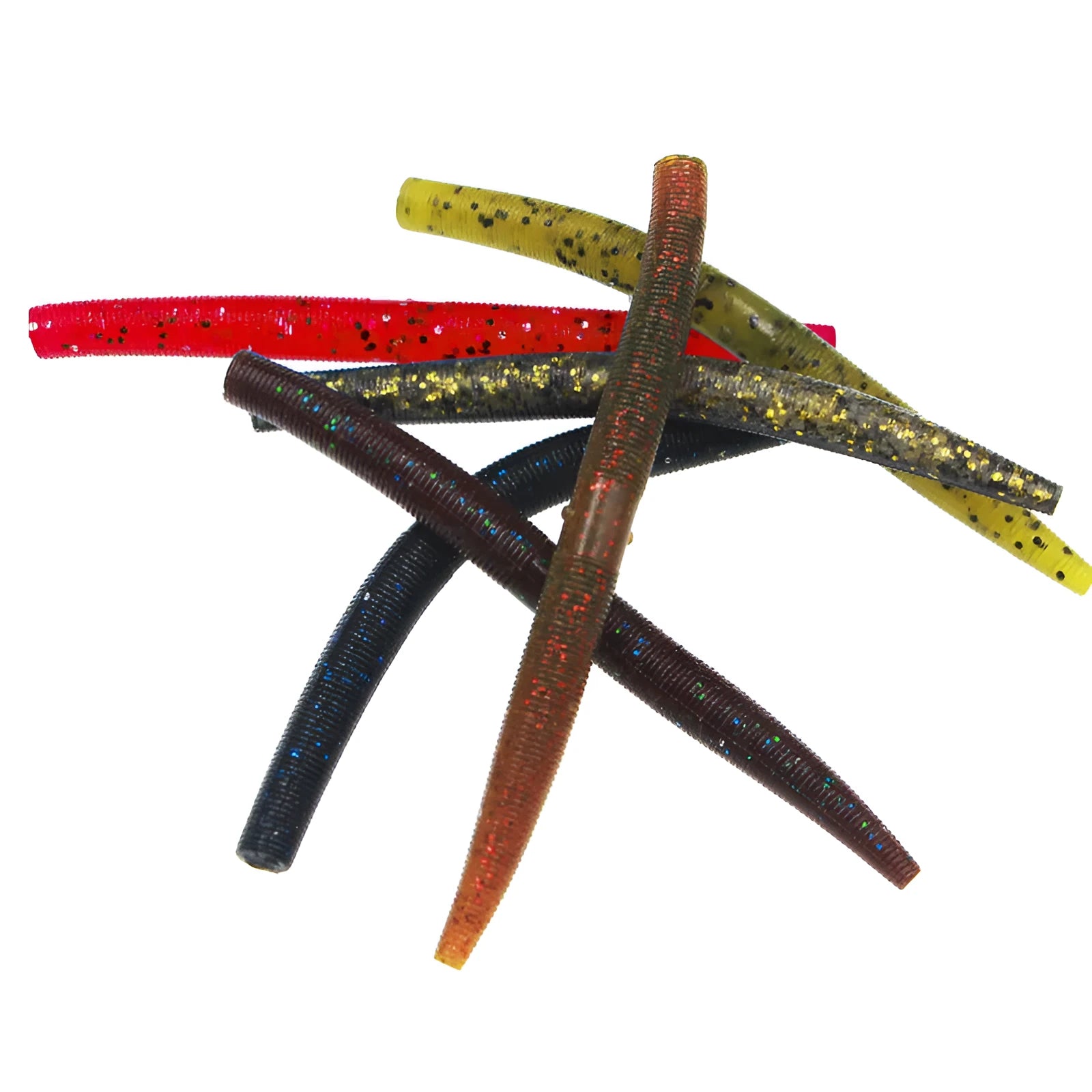 Soft worm fishing bait salted noodle profile 8cm and 10.5cm in seven colours for weever and mandarin fish