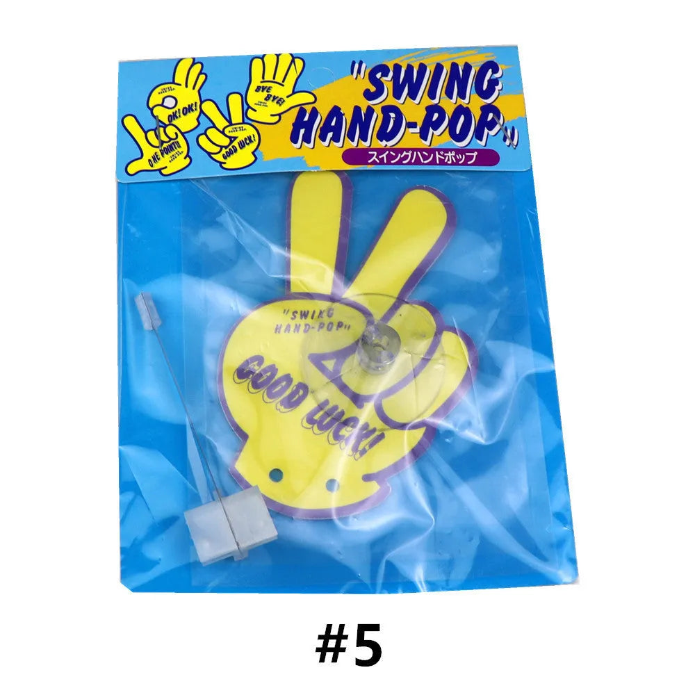 Cartoon character on a swing aromatherapy pendant with fixed bracket, in assorted colours.