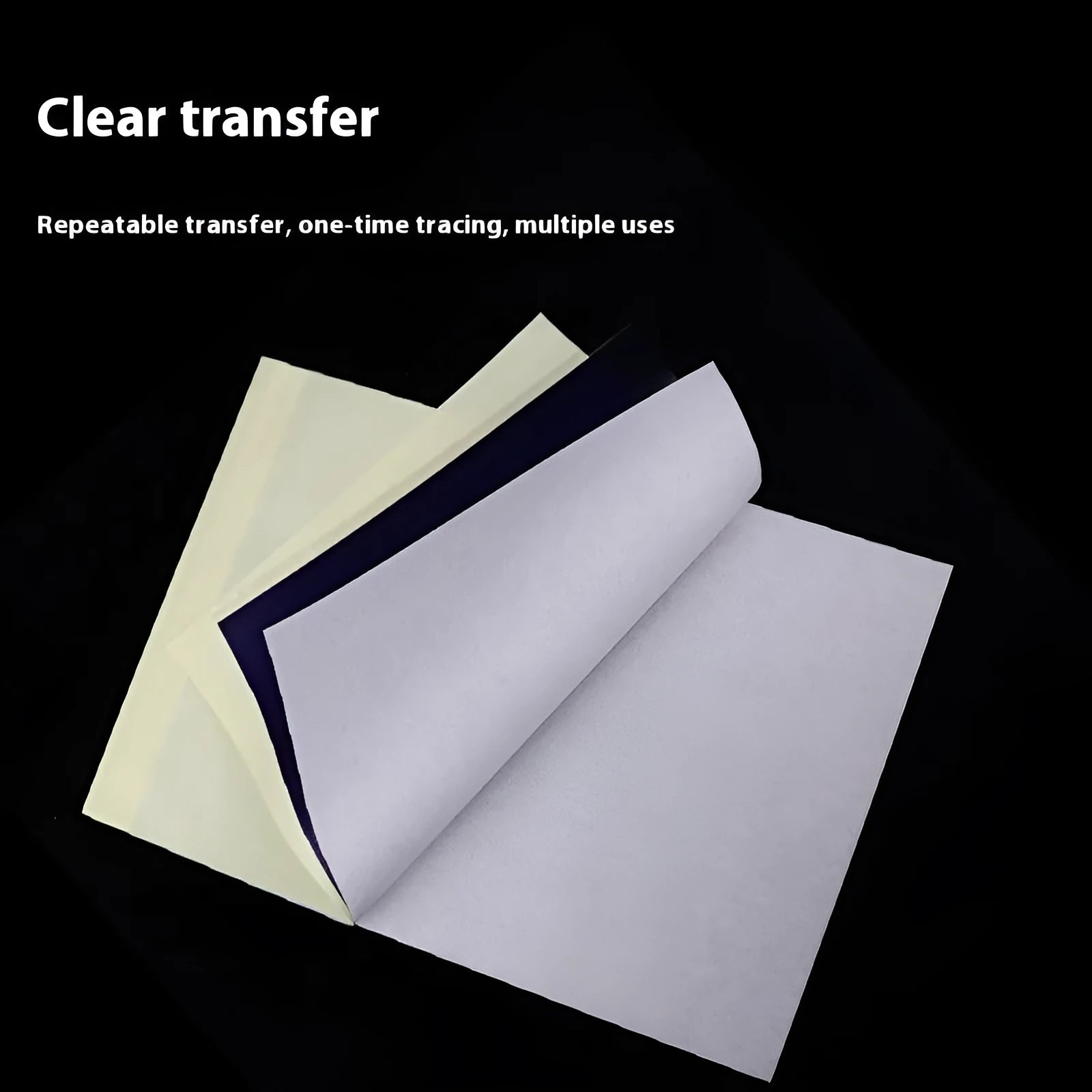 A4 tattoo transfer paper with transfer paste gel for hand drawing and machine conversion designs