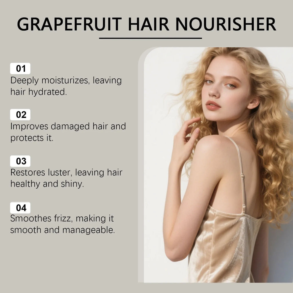 120ml grapefruit hair conditioner bottle with natural ginger and rosemary oils