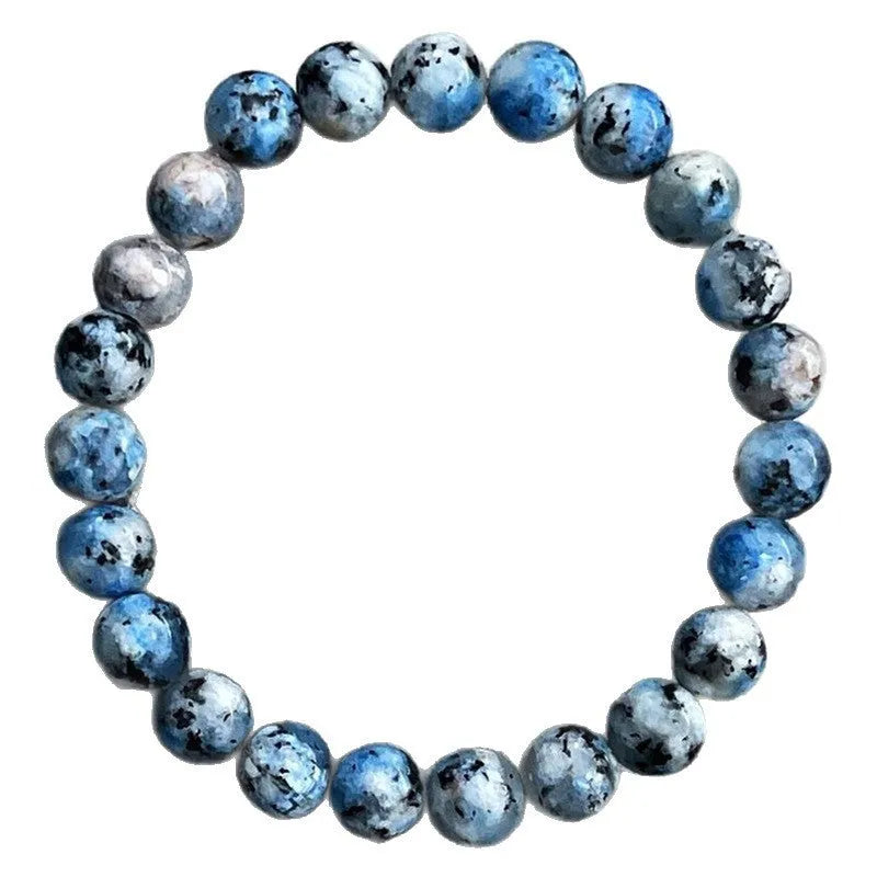 Handmade K2 azurite geometric beaded bracelet in new Chinese style
