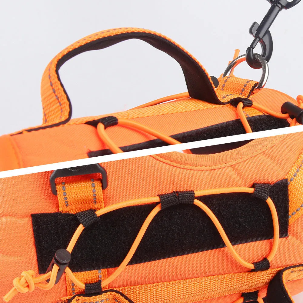 Reflective explosion-proof dog harness with integrated hand holding rope in multiple colour options