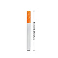 78mm aluminium cigarette shaped smoke pipe with filter keychain design on keyring