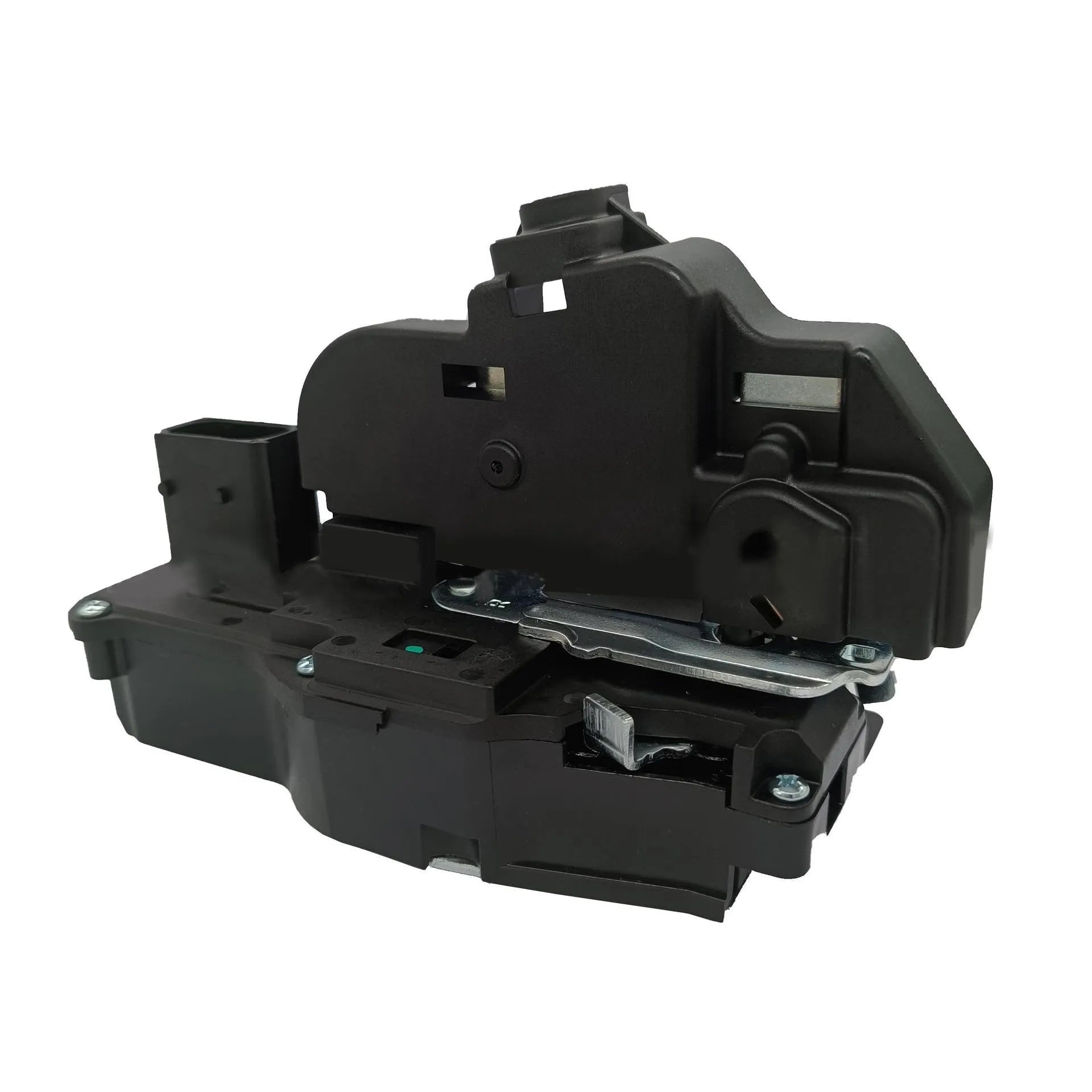 Black plastic door lock actuator for Cadillac SLS vehicles, front right position replacement part