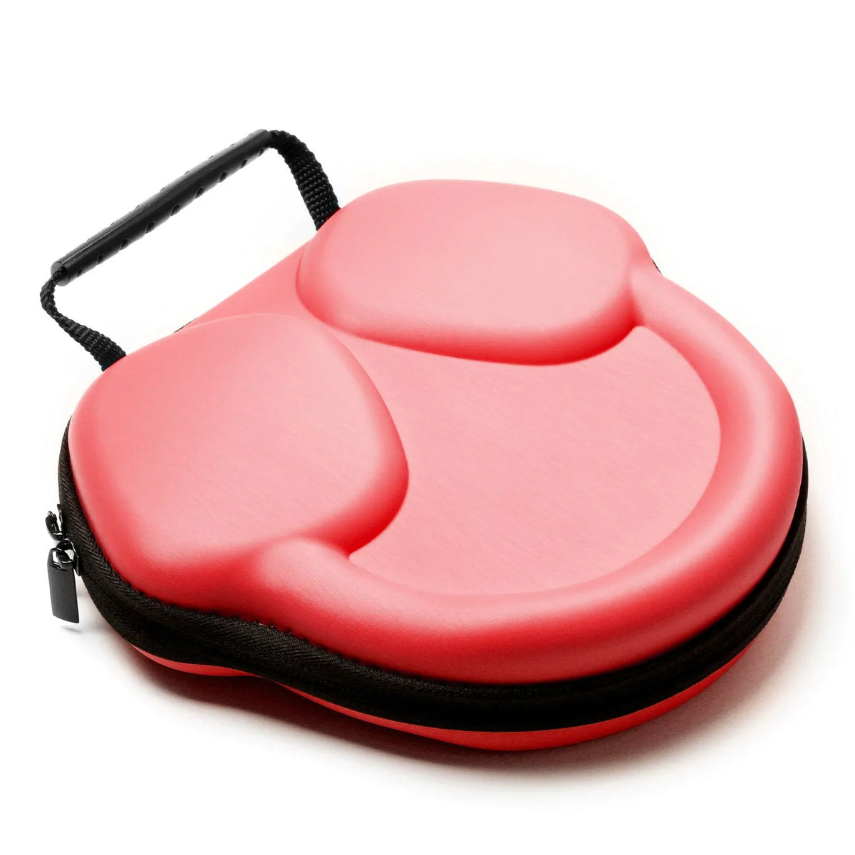 Hard EVA earphone case for Apple AirPods Max, 22.5cm x 21.5cm, with double zipper and soft flannelette lining