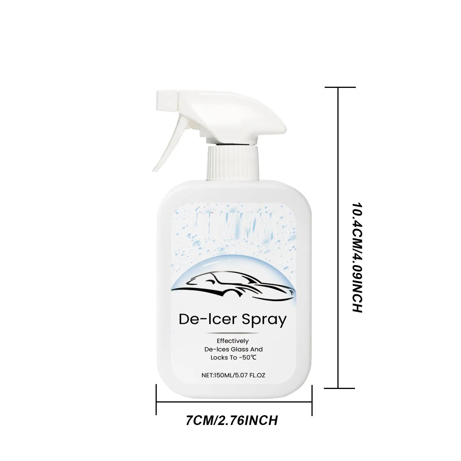 150ml car windscreen anti-icing agent bottle for winter snow and ice removal