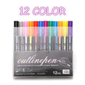 Colour double line highlighter pen with 8 colour refills in a PET box, measuring 13.2cm.