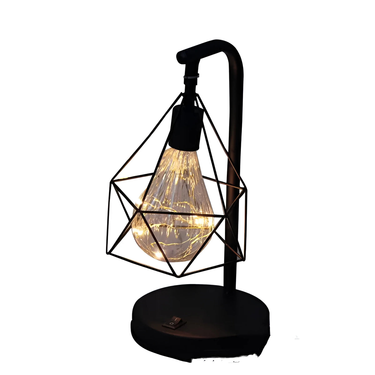 Wrought iron LED night light with USB, dimmable, 15x17x32mm, multicolour option