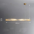 Crystal chandelier with LED light, iron body, 1000mm diameter, 76mm height, for dining table