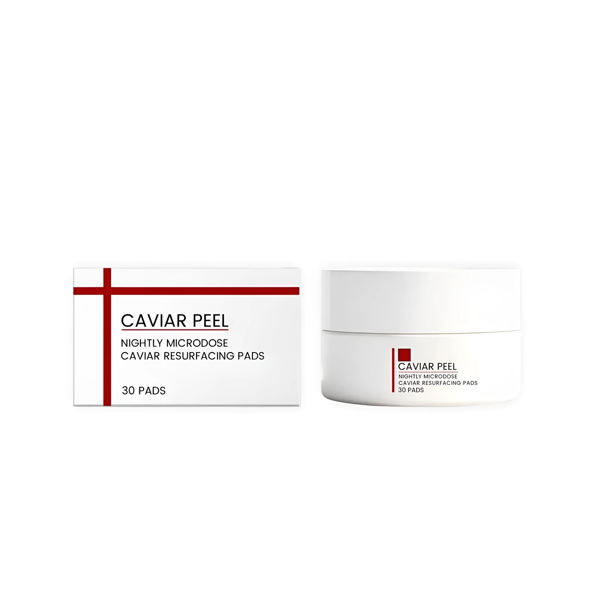Caviar Night Micro-rejuvenation Cotton Piece 30 pads with collagen and hyaluronic acid in pack