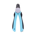Blue heavy-duty dog nail clippers with safety guard for large breeds and thick nails