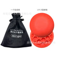 Orange natural rubber golf strength training mat with centre of gravity design