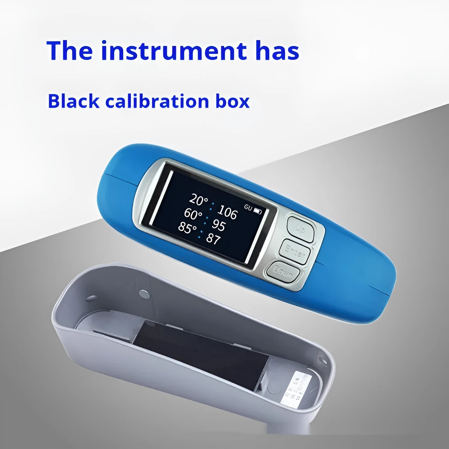 Ceramic brightness stone portable glossiness tester with measurement display and control panel
