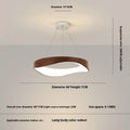 Nordic creative wood grain pendant chandelier 40cm in Antique Wood Grain finish for dining room