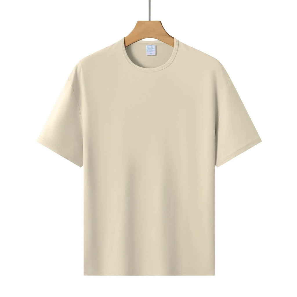 Modal colour short-sleeved loose fit T-shirt in multiple solid colours