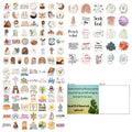 Set of 50 graffiti stickers with random pattern designs for personalised decoration