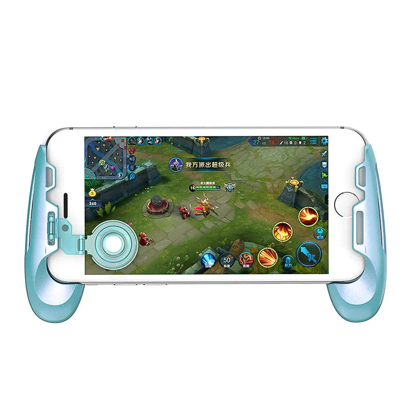 Pink gamepad with rocker grip and suspended heat dissipation design for Android iOS PC