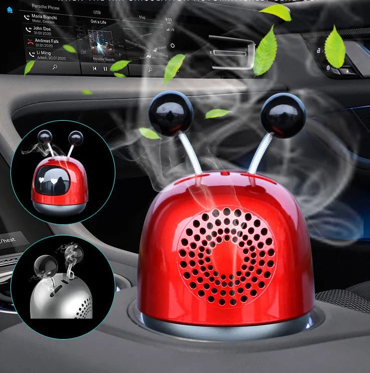 Robot car design car vent aromatherapy ornament with 40ml gel capacity